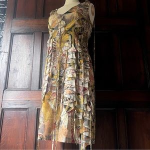 Moschino Jeans Size 1 Mozart Musical Ruffle Dress